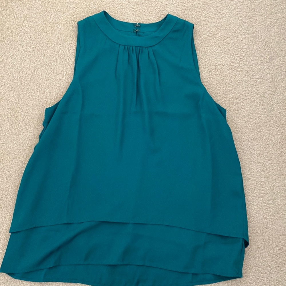 Sleeveless Teal J.Crew Tank